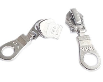 YKK #5 Aluminum Zipper Slider – Donut Drop Pull, 2/Pack