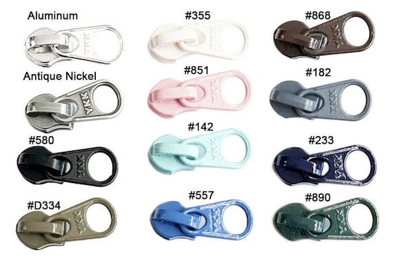 Zipper Repair Solution YKK Zipper Slider 3 DFW Coil Single Nonlock Pull  Short Tab for Coil Chain Only Your Choice of Colorful -  Denmark