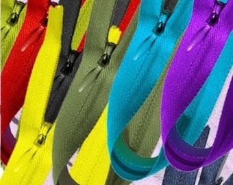 YKK #2 Conceal Zippers - Invisible, Choose Your Colors (25 Pack)
