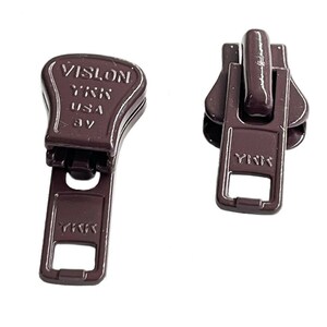 YKK #8 Vislon Original-glidlås för gjuten plastjacka - 2-pack Tillverkad i USA Dark Wine