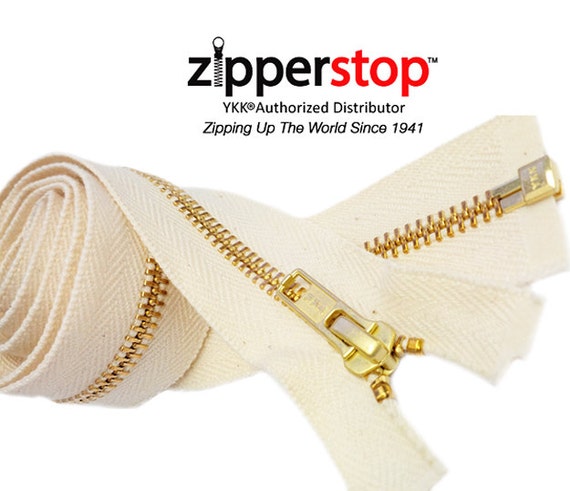 31 inch Ivory Beige Separating #5 Vislon YKK Zipper New!