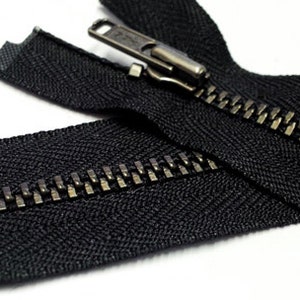 Mandala Crafts #5 Plastic Zipper - Black 31 Inches Separating Zippers for Sewing - Jacket Zipper Separating Zipper Replacement Zippers for Jackets