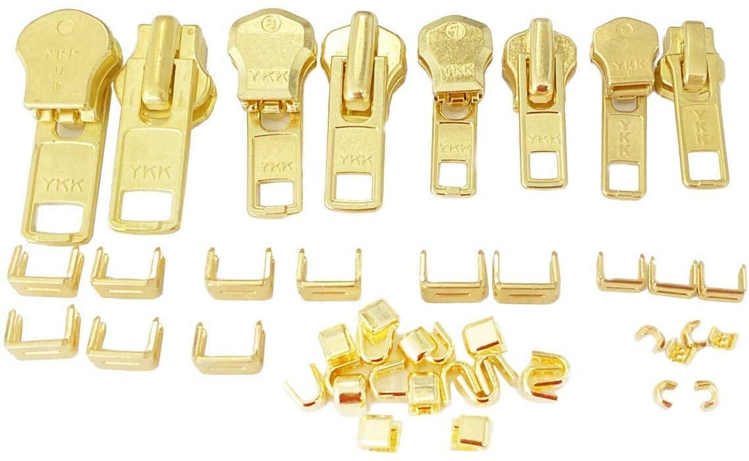 20/50Sets Metal Zipper Stopper 3# 5# 8# 10# U Code Non-slip Bag Clothes Zip  Lock Stop Buckle DIY Hardware Repair Kit Accessories