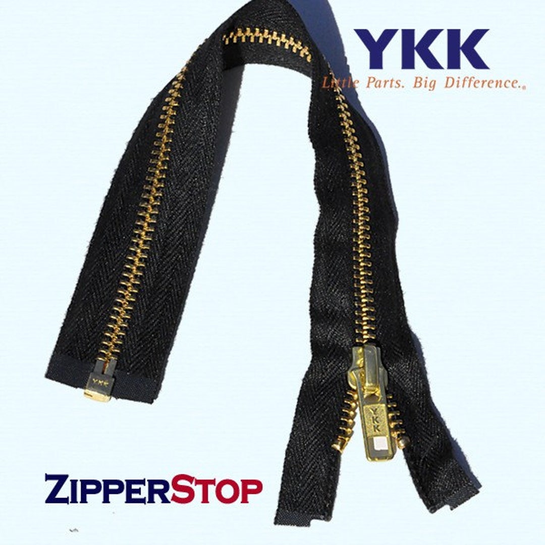 36inch YKK Number 5 Nomex Brass Fire Retardant Separating Zippers Blackzipperstop Wholesale