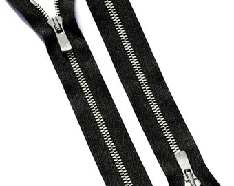 20 of the 9 inch Excella Nickel Zipper YKK Number 5 - Closed Bottom  - Black