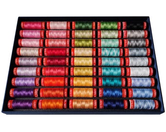 Aurifil Cotton Thread Set: 45 Small Spools, 50wt, Assorted Colors