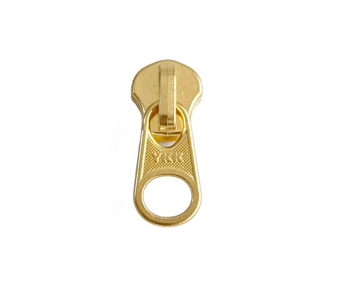 2pcs YKK #10 Brass Zipper Repair Kit - Short Tab Pull - Etsy