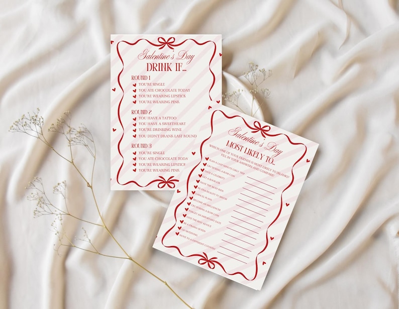 Galentines Day Party Games Bundle | Digital Download | 5 Printable ...