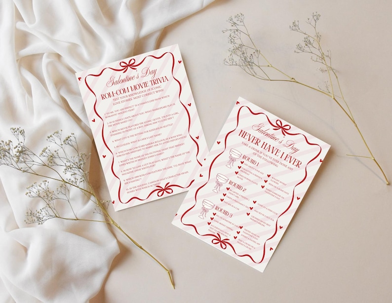 Galentines Day Party Games Bundle | Digital Download | 5 Printable ...