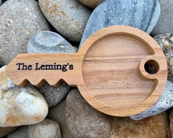 realtor closing gift, key holder, key bowl, entryway key bowl, key tray, key holder bowl, key dish, wood key tray,