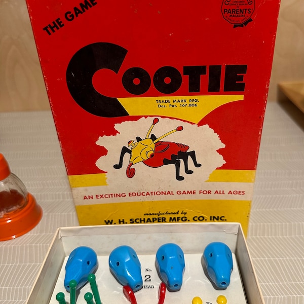Vintage Cootie Game Etsy