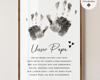 Gift for Dad, Father's Day gift, birthday gift for Dad, personalized gift, kids' DIY, printable PDF, Best Dad