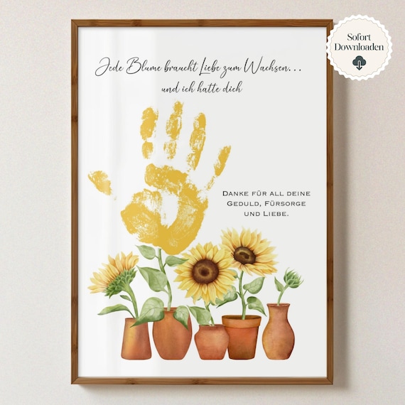 Abschiedsgeschenk Kindergarten, Erzieherin Geschenk, Kita Abschied, Danke, Tagesmutter, DIY Geschenk, Geschenkidee, Sofort Download
