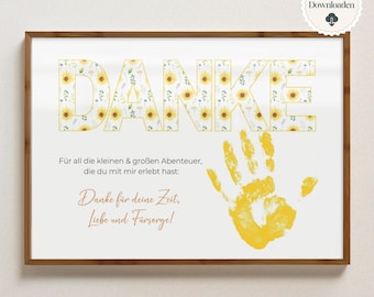 Farewell gift for kindergarten teacher, gift for daycare, thank you, childminder, DIY gift, gift idea, instant download