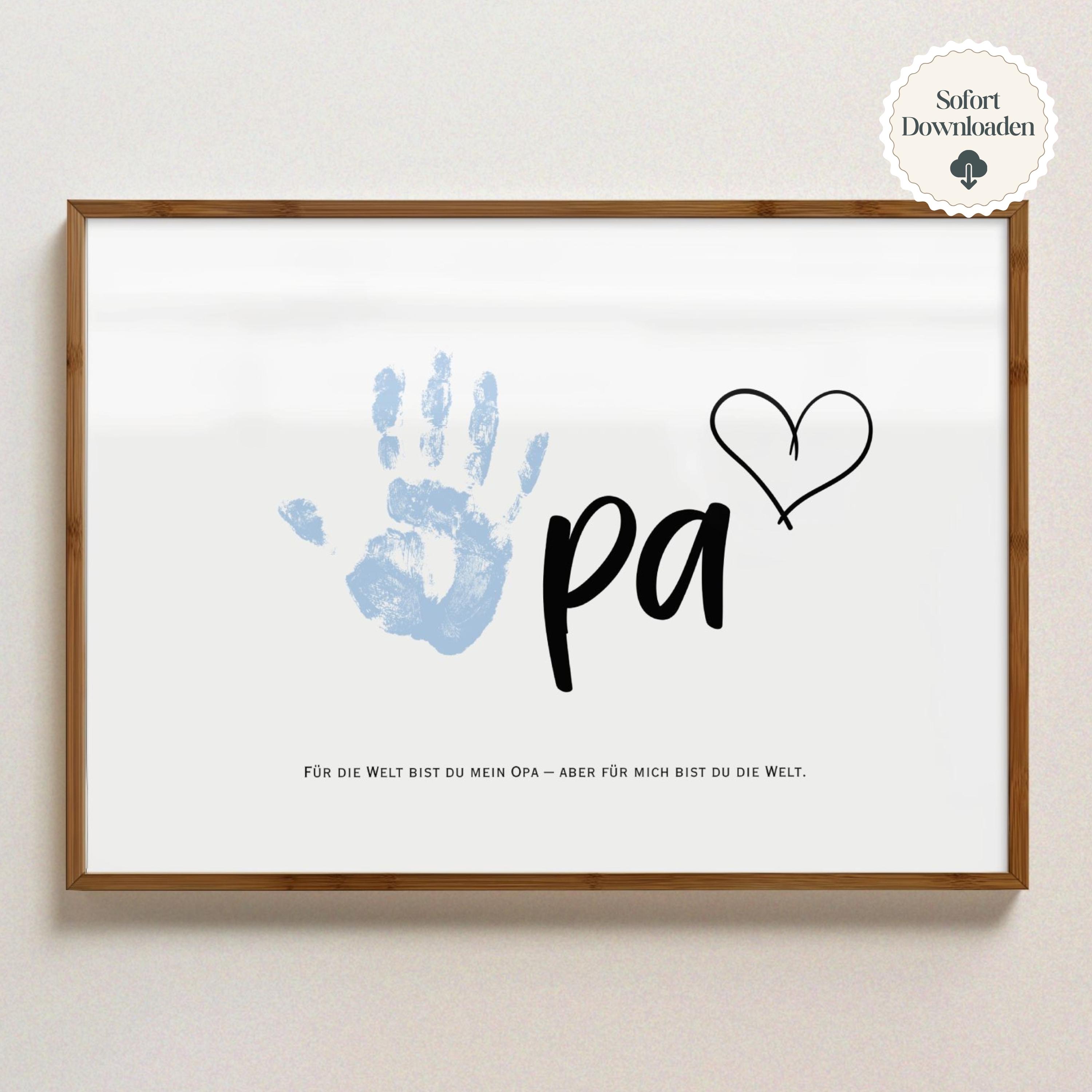 Birthday gift grandpa, gift for grandpa, digital download to print, personal gift, gift from grandson granddaughter DIY gift