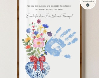 Farewell gift for kindergarten teacher, gift for daycare, thank you, childminder, DIY gift, gift idea, instant download