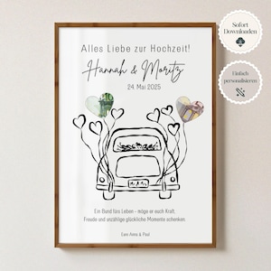 Personalized wedding gift, wedding cash gift, digital PDF download, the perfect wedding gift for the bride and groom