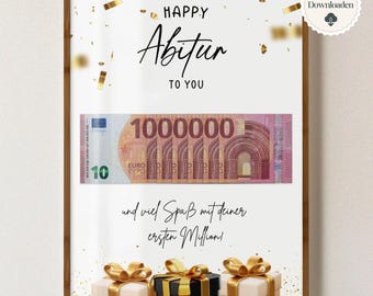 Personalized money gift for graduation, money packaging for graduation 2025, girl, daughter, boy, son | Printable, graduation gift