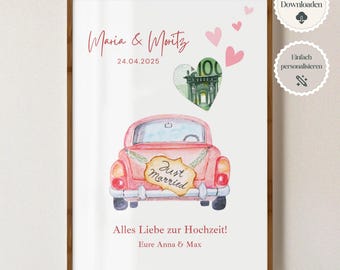 Personalized money gift for wedding, wedding gifts money, gift idea wedding, gift for the bride and groom