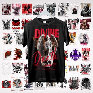 50 Underground Streetwear T-shirt Designs | Street Art PNG Bundle | 300 DPI PNG | Streetwear Graphics | Dark Style | Digital Png Download