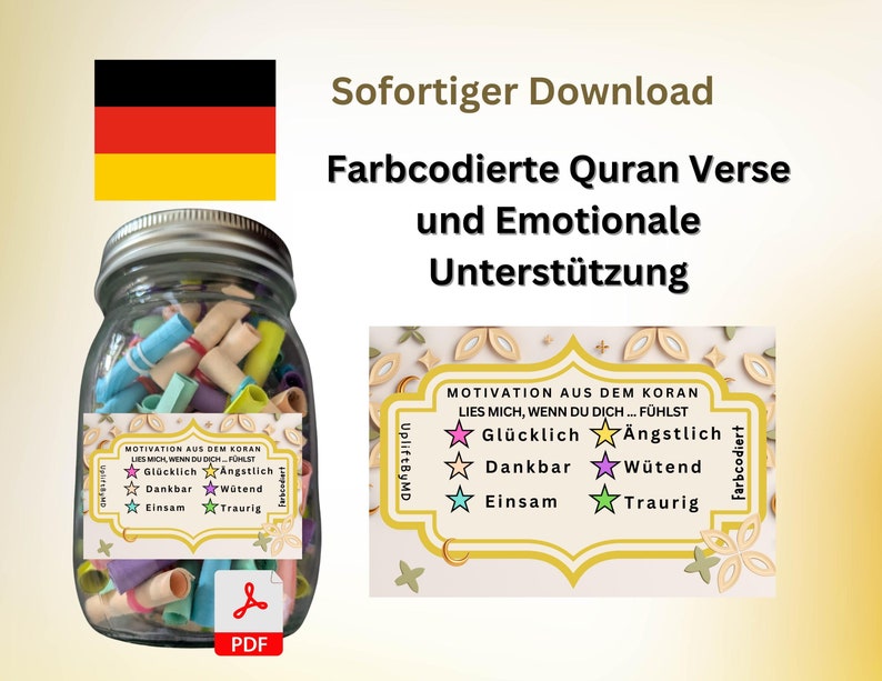 German Version of Quran Verse, Quran Verse Trost
Islamische Heilung Zitate
Lies mich wenn
Muslima Selbstfürsorge
Spirituelle Ermutigung
Quran Affirmationen
Islam mentale Gesundheit
Druckbare Quran Zitate
Quran gegen Angst
Motivation Islam Jar
Heilung durch Quran
Geschenk für Muslimin
Digitale Islamische Kunst
German Read Me When
German Quran Jar