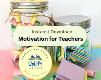 Teacher Appreciation Gift: 100 Motivational Notes (Digital Print)