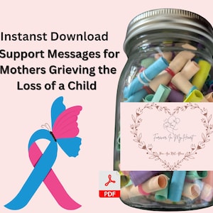 Tarjetas de condolencias por la pérdida de un hijo para madres que sufren la pérdida de un hijo Tarjetas de aliento imprimibles con palabras reconfortantes y curativas