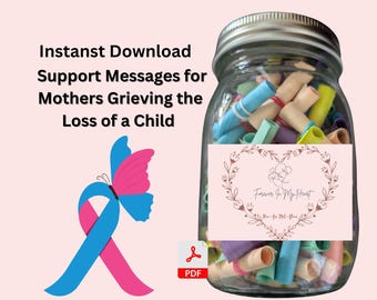 Sympathy Cards: Loss of Child, Grief Support for Mothers (PDF)