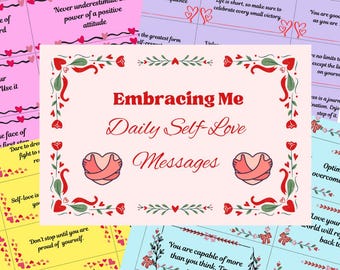 Self-Love Affirmation Cards: 60 Printable Positive Quotes (PDF)