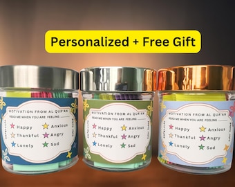 Quran Verse Jar, Islamic Gift, Spiritual Upliftment