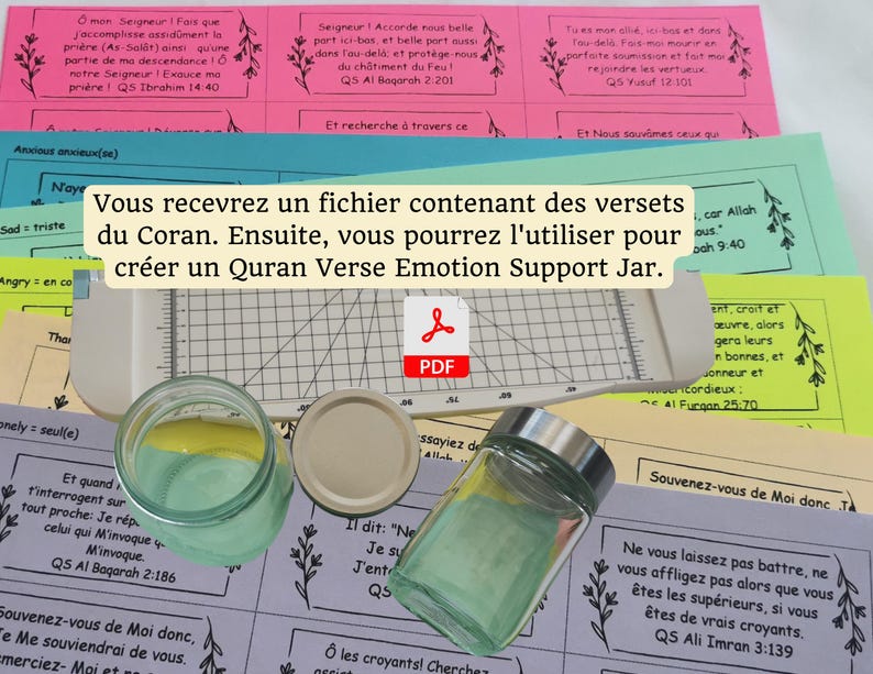 Quran Verse Emotional Support
Islamic Inspirational Jar
Daily Quran Reminder
Spiritual Upliftment Gift
Islamic Gift for Healing
Quranic Quotes Jar
Motivational Quran Cards
French Read Me When, French Quran Verses, French Islamic Jar Read Me, French Quran Jar, French Islam Quran