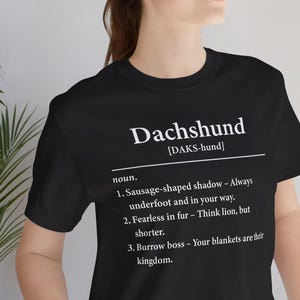 Dachshund Definition Shirt Funny Dog Lover Gift | Wiener Dog Tee | Cute Sausage Dog T-Shirt | Small Dog Owner Birthday Present
