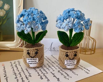 Crochet Emotional Support Plants: Sunflower, Rose, Hydrangea, Tulip