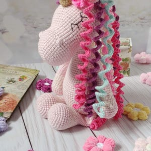 Crochet Unicorn Toy Doll, Rainbow Plush Unicorn, Knitted Unicorn, Personalized Unicorn, Magical Soft Unicorn, Plush Unicorn Birthday,