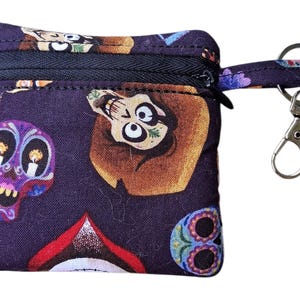 Portamonete piccolo a tema Disney Coco, per carte regalo, carte di debito, monete, maschere, ecc.