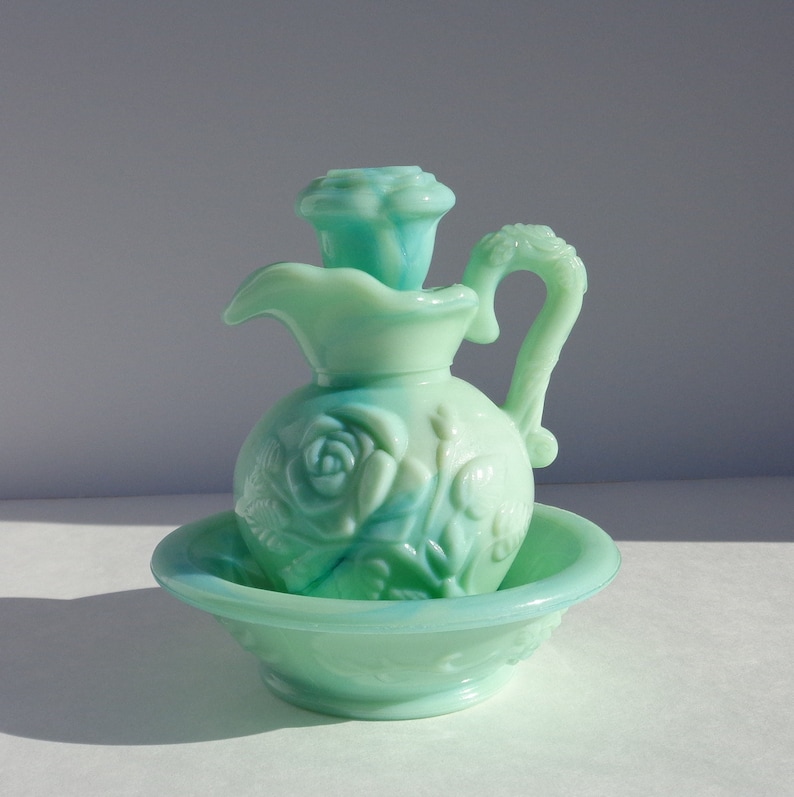 Avon Pitcher and Bowl Vintage Etsy