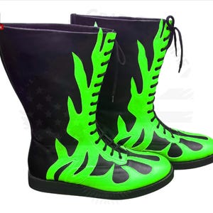 Lace-Up Wrestling Boots