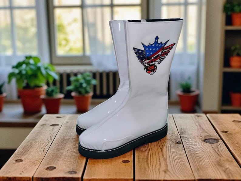Handmade Wrestling Long Boots, Men Pro Wrestling Shoes, Leather Wrestling Shoes, Professional Wrestling Boots, Custom Wrestling Lace Up Boot