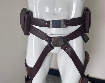 Sabine Wren Ahsoka Inspired Leather Utility Belt | Handmade Mandalorian Cosplay Costume Belt with Pouches | Star Warrior Gear