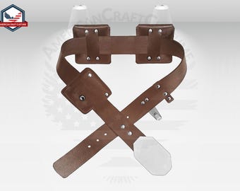 Ceinture cosplay Rotj Luke Skywalker avec trois pochettes, costume Star Wars, cosplay mandalorien, ceinture Return Jedi, cadeau pochettes ceinture Skywalker