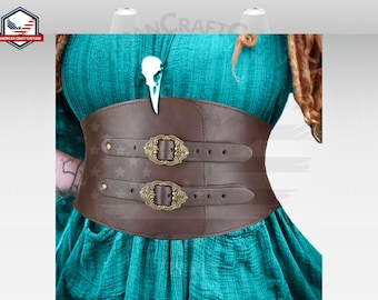Viking Waist Cincher, Leather Waist Belts for Women, Corset Belt for Women, Plus Size Leather Corset, Leather Under Bust Belt, Corset Belt
