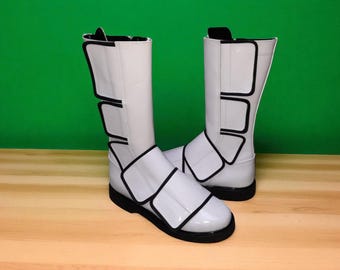 Handmade Wrestling Long Boots, Men Pro Wrestling Shoes, Leather Wrestling Shoes, Professional Wrestling Boots, Custom WWE Shoes Men Women