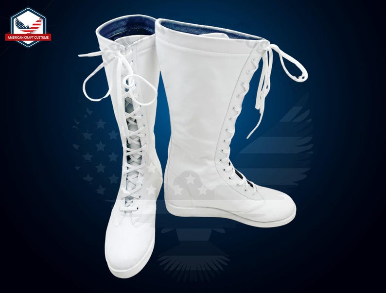Men Wrestling Boots | Tall Boots With Rubber Sole | Custom Wrestling Boots | Lace Up Boots | Mens Handmade Boots | Pro Wrestling Boots