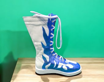 Herren Ringer Schuhe | Personalisierte Wrestling Boots | Pro Wrestling Boots Geschenk | Hohe Stiefel Mit Gummisohle | Schnürstiefel | Herren handgefertigte Schuhe