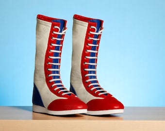 Long Boots Custom Pro Wrestling Boots Men Professional Wrestling