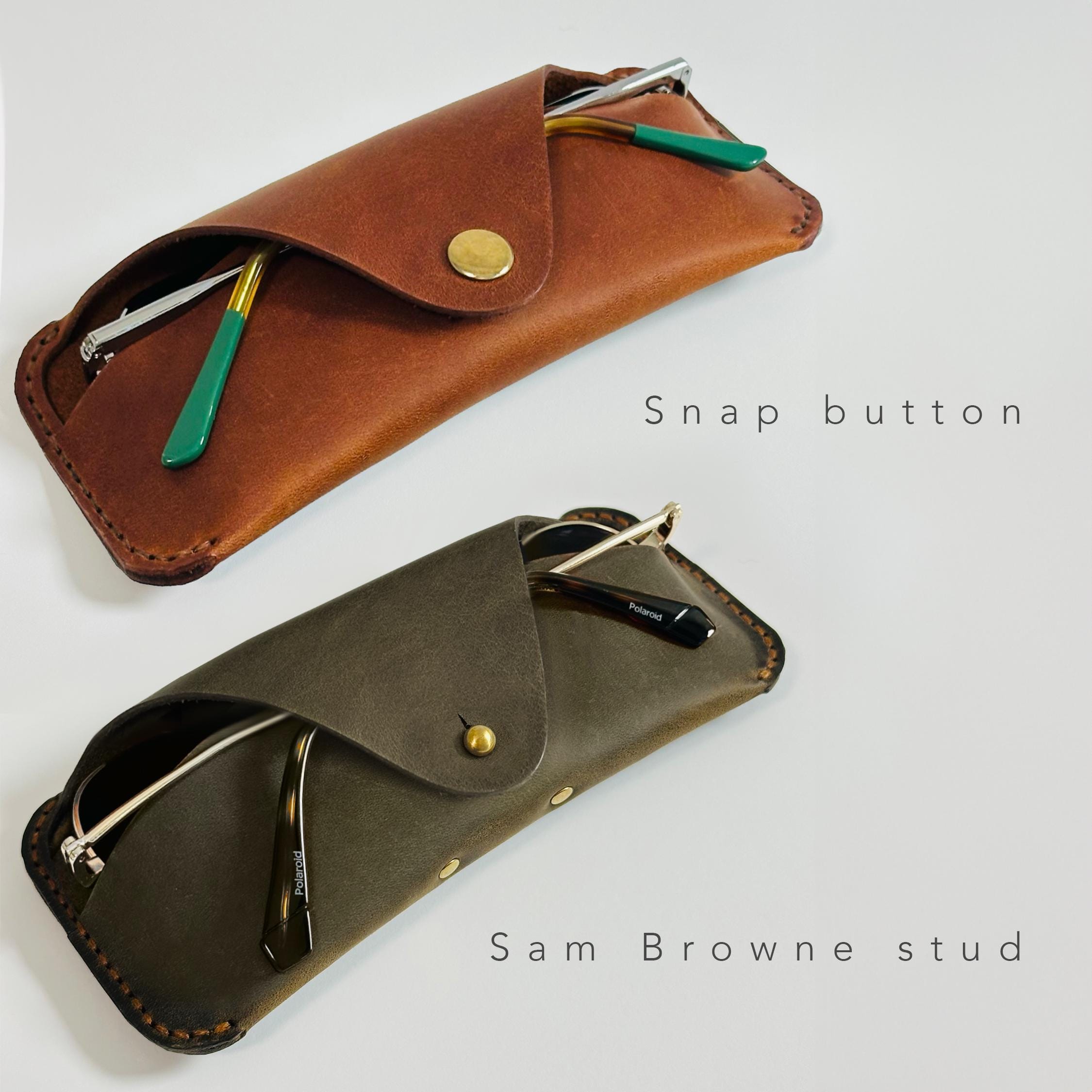 Leather Glasses Case Pattern: 3 Sizes Easy DIY Eyewear Pouch