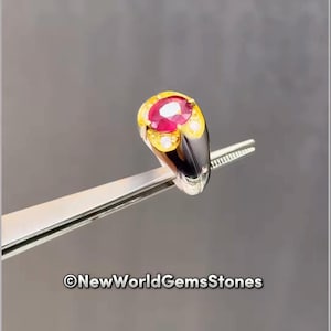 Top Quality Pink Ruby Yaqoot Ring Beautiful Ruby Gemstone Ring Unique Design In Sterling 925 Silver Ruby Ring For Men