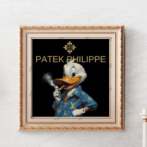 Patek Philippe Louis Vuitton Printable luxury art, printable posters, vintage prints, old money, digital downloads, designer, modern art.