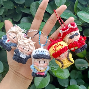 G-Dragon Crochet Keychain: Kpop Big Bang Amigurumi Doll