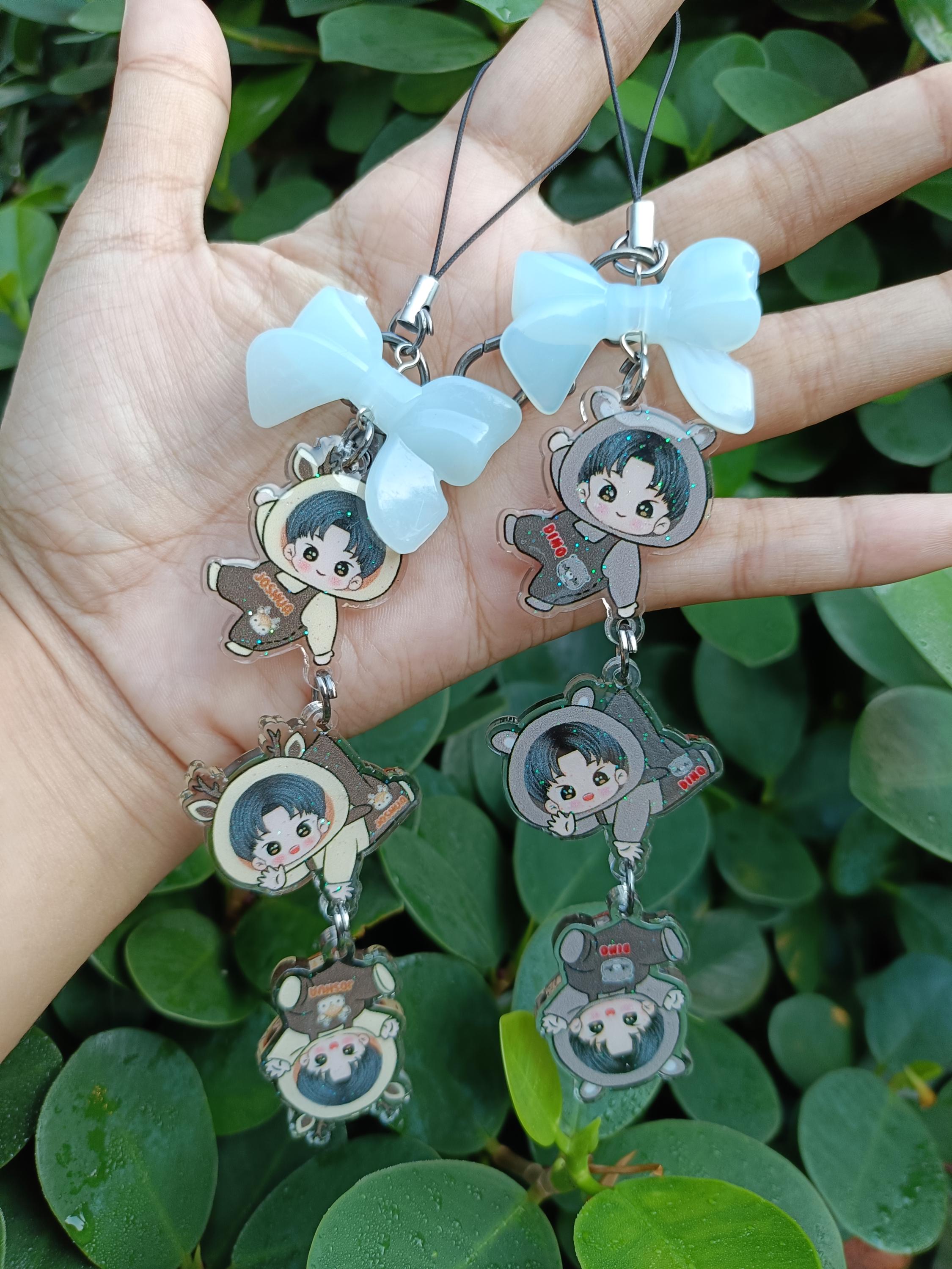 Idol Keychains Handmade Crochet K-pop Idol Keychain & Phonestrap – Chibi Amigurumi ...